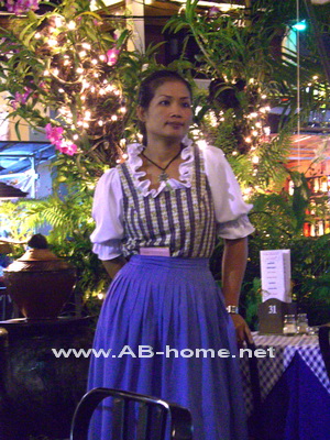 Waitress at the Hofbrauhaus Restaurant and Beer Garden